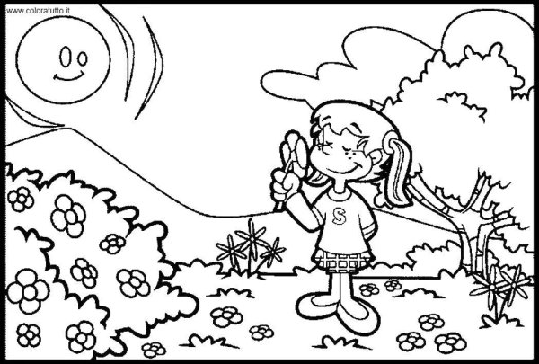 Раскраска. Лето