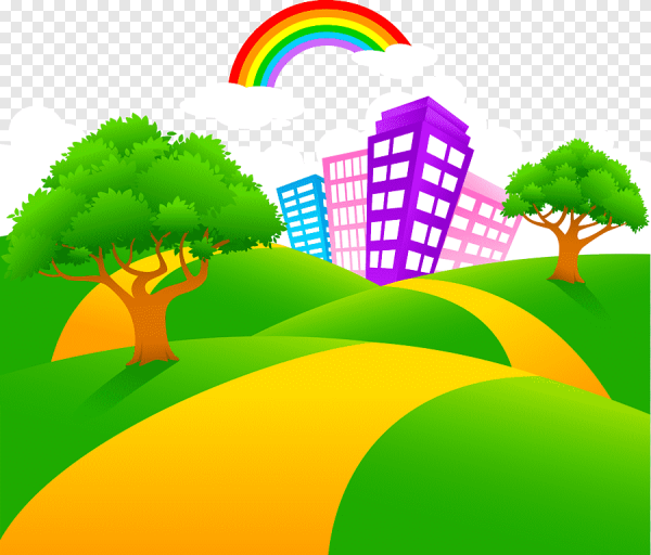 Летний город вектор