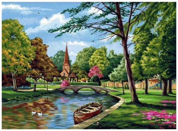 Природа в городе рисунок