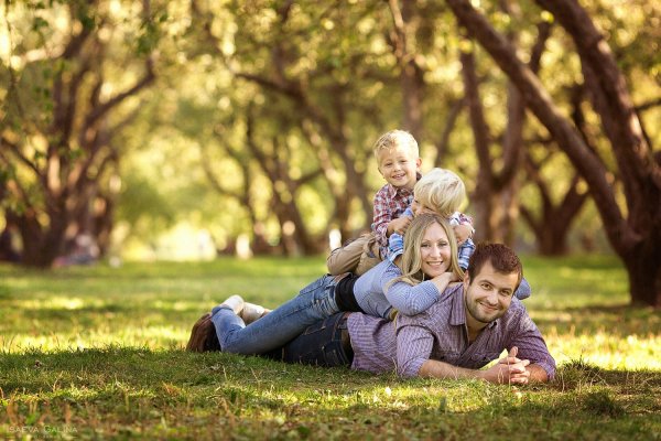 Семья на пикнике