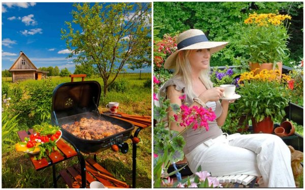 Человек рядом с домом