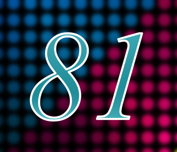 Цифра 81 картинка