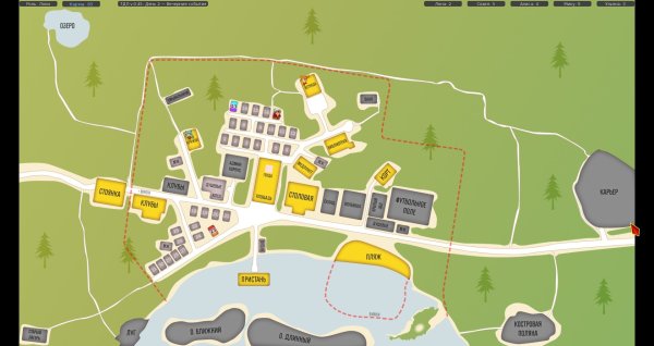Бесконечное лето карта лагеря
