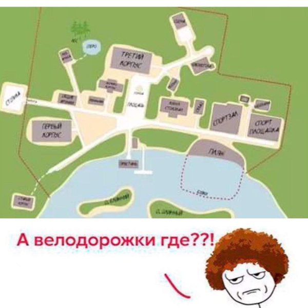 Карта лагеря совёнок Бесконечное лето