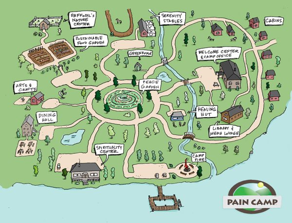 Карта Пионерского лагеря