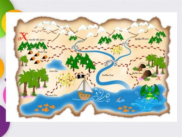 Карта сокровищ для детей