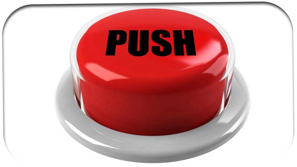 Красная кнопка на прозрачном фоне