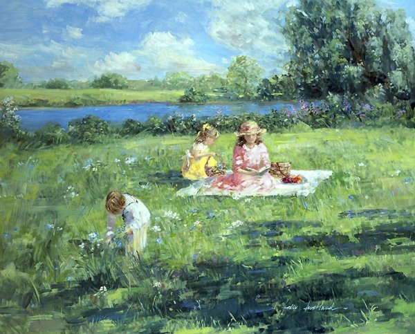 Картины художников лето