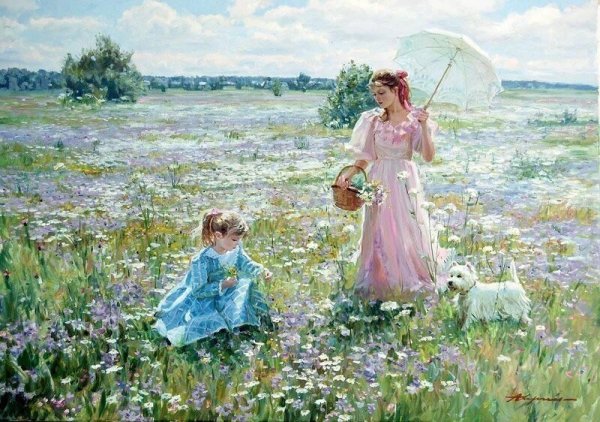 Александр Аверин "на этюдах"