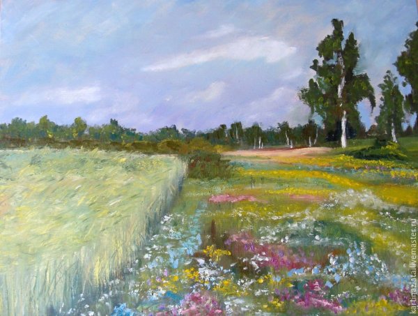 Исаак Левитан Цветущий луг