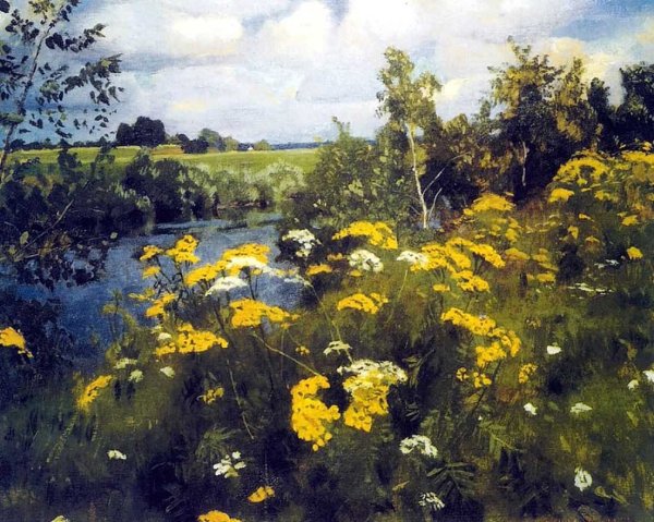 Картина Полевая Рябинка а.а.Рылова