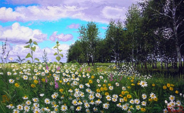 Дмитрий Репин художник ромашки