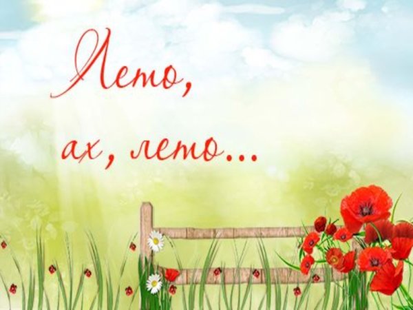 Летние каникулы рисунок