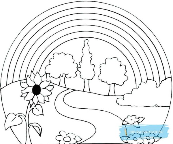 Раскраска. Лето