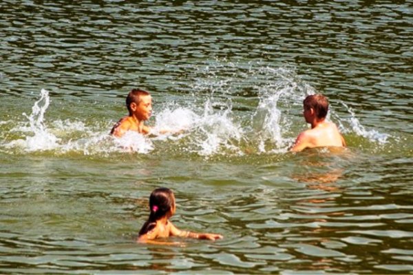 Летом на речке