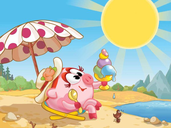 Смешарики лето