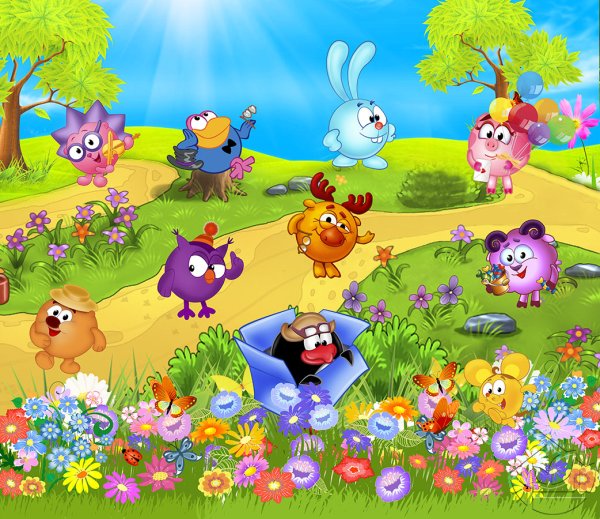 Смешарики лето