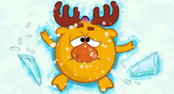 Лосяш зимой Смешарики