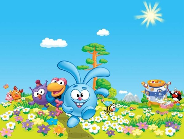 Фоновый рисунок Смешарики