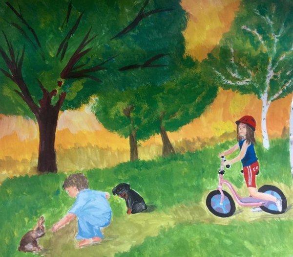 Веселые детские фоны