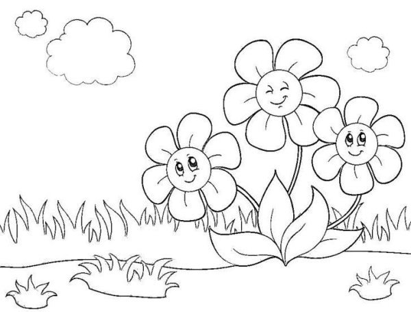 Лето раскраска для детей