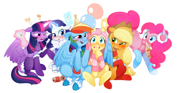 Mane 6 зимой МЛП