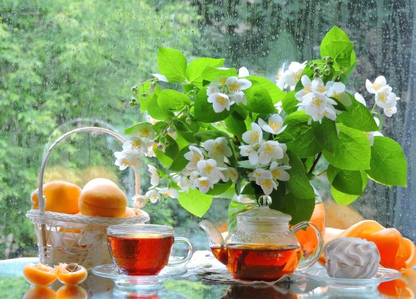 Кофе с клубникой