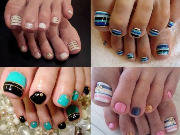 Стильный педикюр