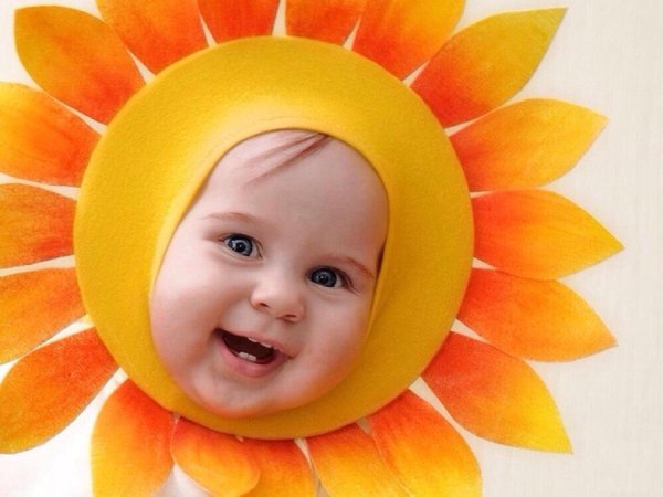 Солнце улыбается