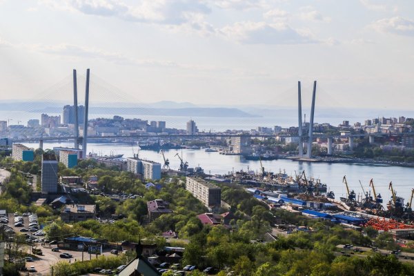 Владивосток Орлиное гнездо золотой мост панорама