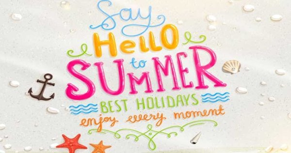 Happy Summer Holidays открытка