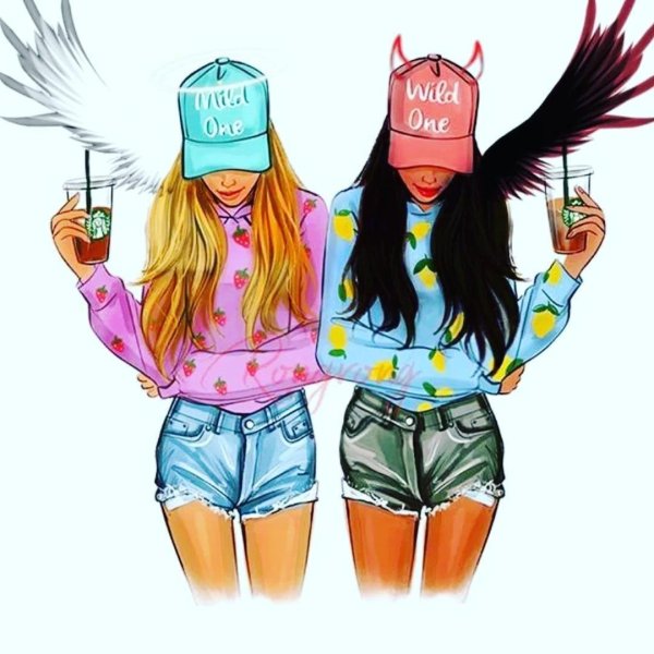 Арты девушки на аву Вайб