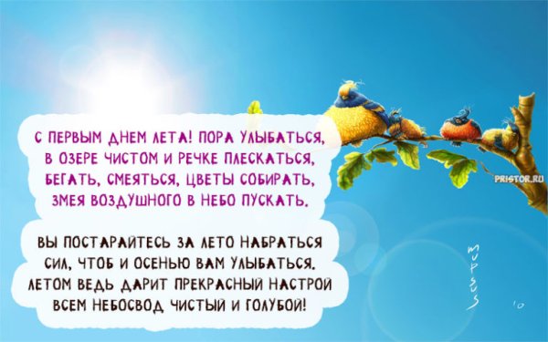 Поздравление в стихах с началом лета