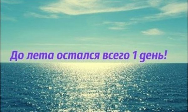 До лета 1 день