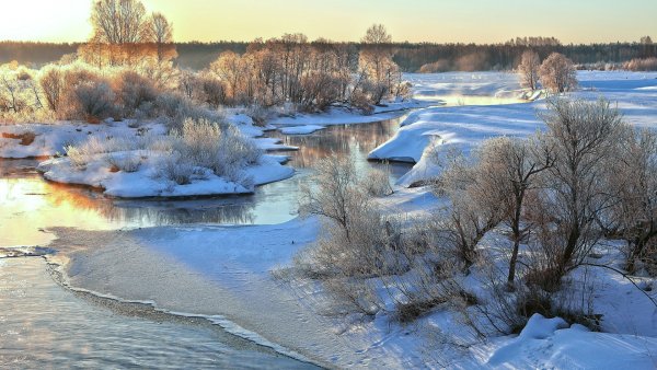 Кодыма зима река