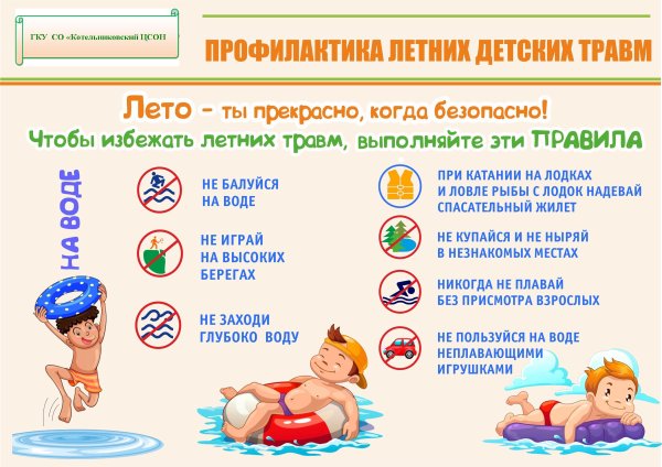 Профилактика детского травматизма в летний период