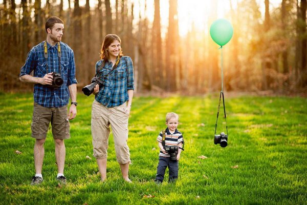 Креативные семейные фотосессии на природе