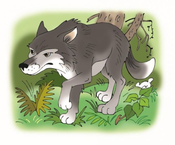 Изображение волка для детей