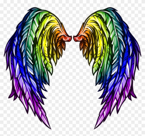 Разноцветные Крылья ангела