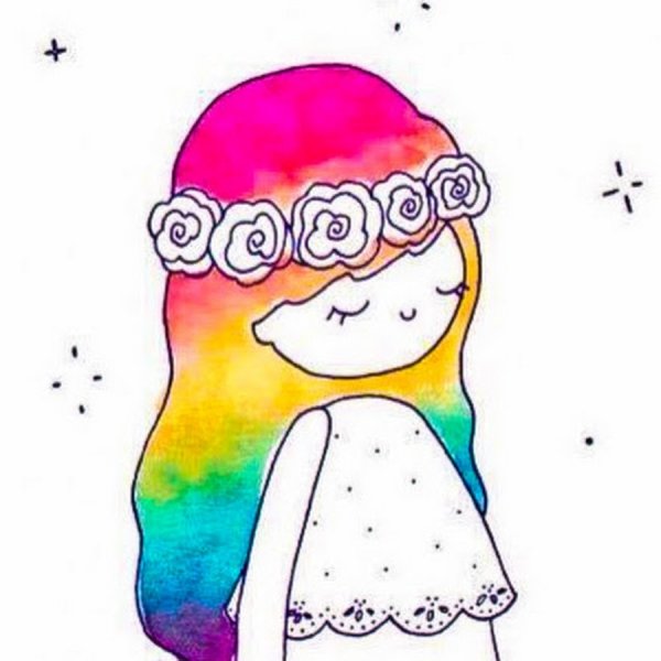 Девочка с пончиком