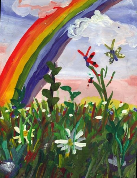 Радуга гуашью