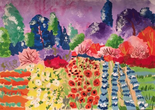 Рисунок на тему краски лета