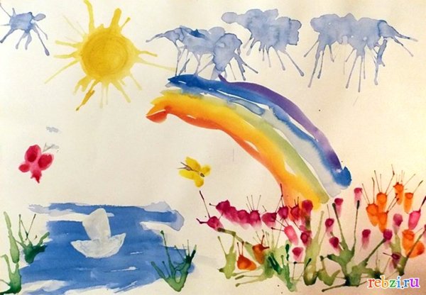 Рисование с детьми лето