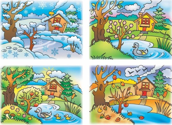 Фон 4 времени года