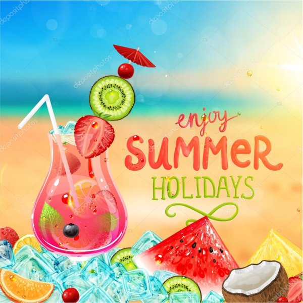 Summer Holidays надпись