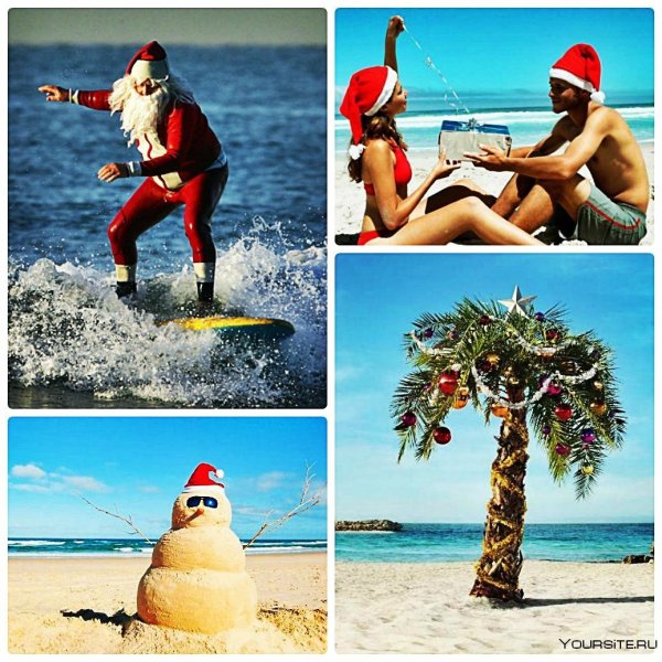Новый год на пляже