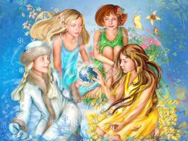 Сказочное объяснение смены времен года