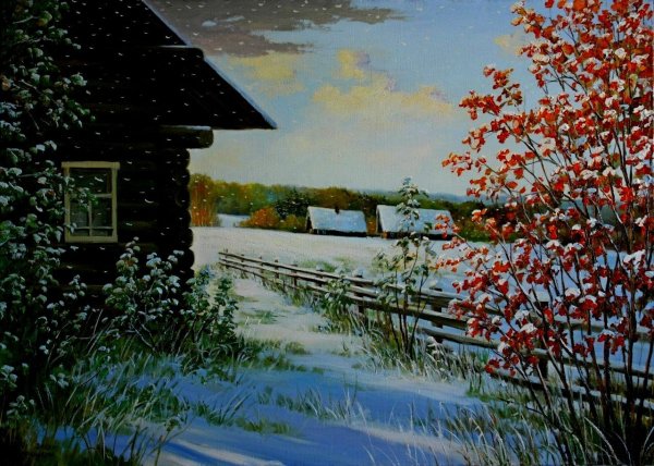 Зима Сергей Курицын живопись