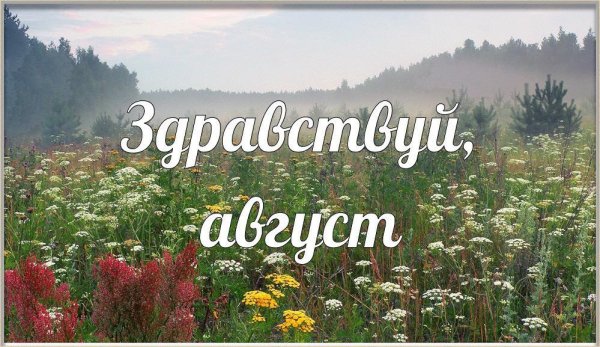 1 Августа последний месяц лета