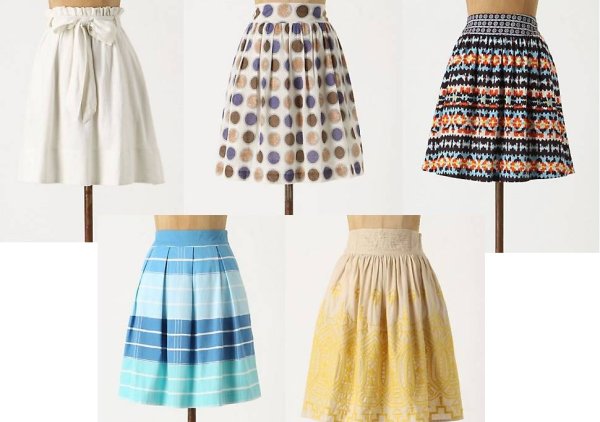 Материалы для пошива юбки